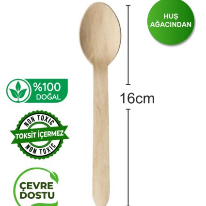 Tahta Kaşık16 cm 100’lük paket