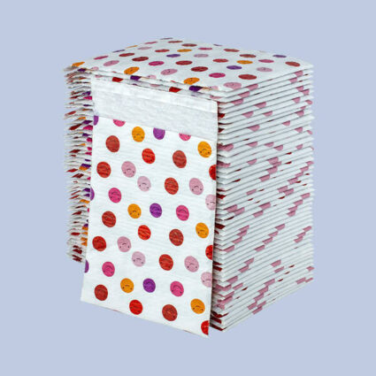 Balonlu Naylon Torba 18X25cm Bantlı Gülen Yüzler-K 50 Adet/Pk