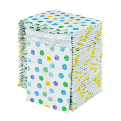 Balonlu Naylon Torba 18×25cm Bantlı Gülen Yüzler-M 50 Adet/Pk