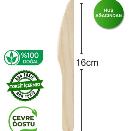 Tahta Bıçak 16 cm 100’lük paket