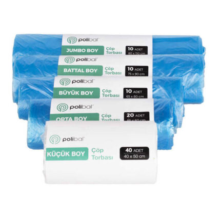 Rulo Çöp Poşeti 55cm X 60cm Orta Boy (20 Adet/Pk)